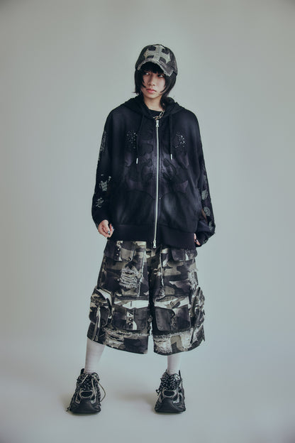 【P.N UNDERGROUND】メッシュZIPパーカー (726611)