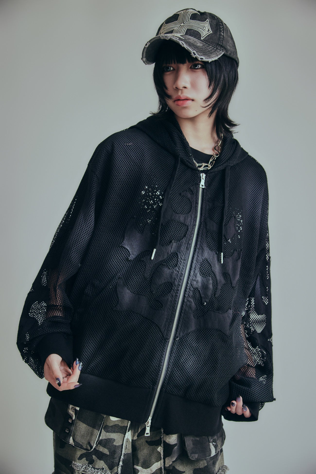 P.N UNDERGROUND】メッシュZIPパーカー (726611) – ring official
