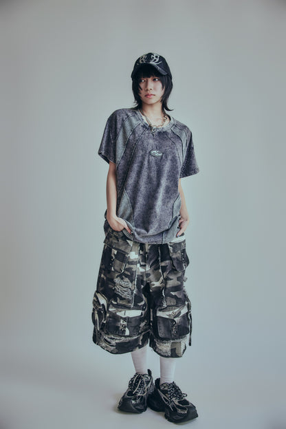 【P.N UNDERGROUND】ワッフル切替TEE (726407)