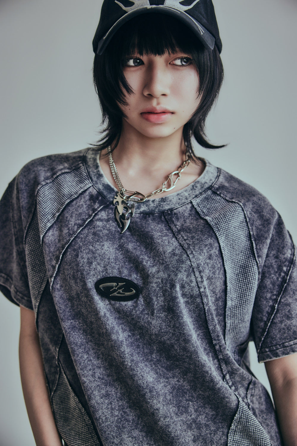 【P.N UNDERGROUND】ワッフル切替TEE (726407)