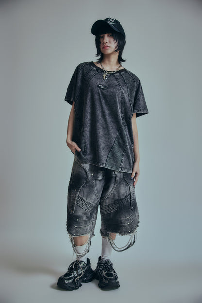 【P.N UNDERGROUND】ワッフル切替TEE (726407)