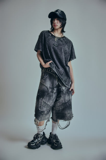 【P.N UNDERGROUND】ワッフル切替TEE (726407)