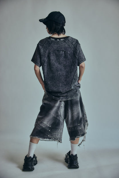 【P.N UNDERGROUND】ワッフル切替TEE (726407)