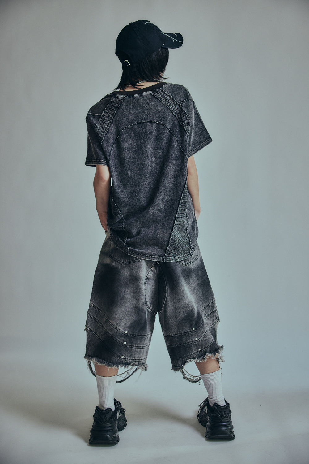 【P.N UNDERGROUND】ワッフル切替TEE (726407)