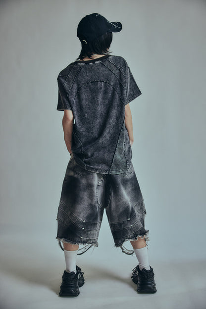 【P.N UNDERGROUND】ワッフル切替TEE (726407)