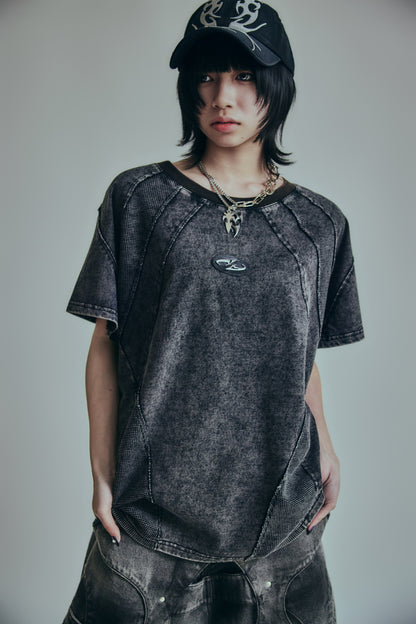 【P.N UNDERGROUND】ワッフル切替TEE (726407)