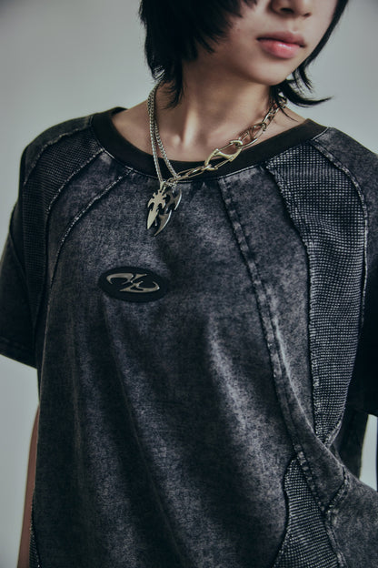 【P.N UNDERGROUND】ワッフル切替TEE (726407)