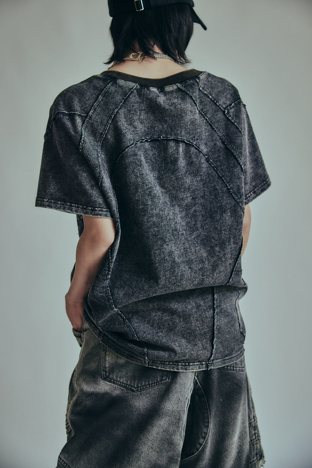 【P.N UNDERGROUND】ワッフル切替TEE (726407)