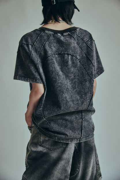 【P.N UNDERGROUND】ワッフル切替TEE (726407)