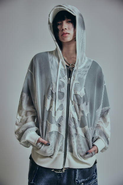 【P.N UNDERGROUND】メッシュZIPパーカー (726611)