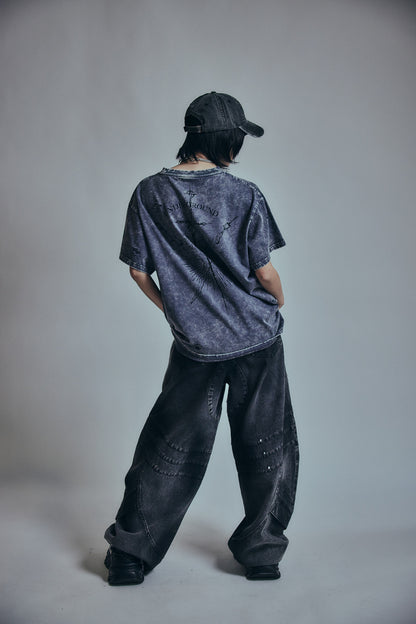 【P.N UNDERGROUND】TATTOOダメージTEE (726405)