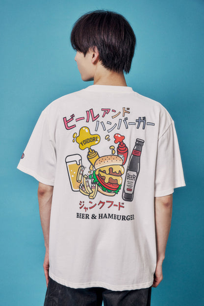【YOIDORE】ビールとジャンクフード TEE (826235)