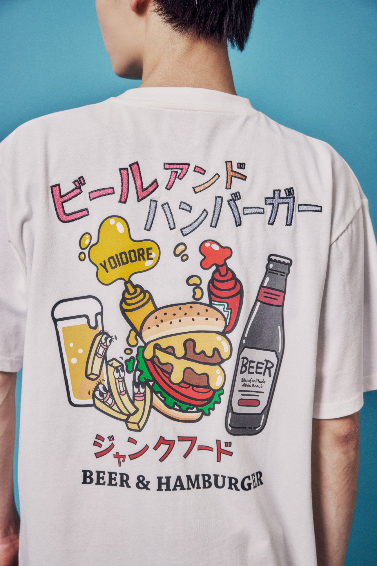 【YOIDORE】ビールとジャンクフード TEE (826235)
