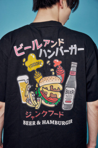 【YOIDORE】ビールとジャンクフード TEE (826235)
