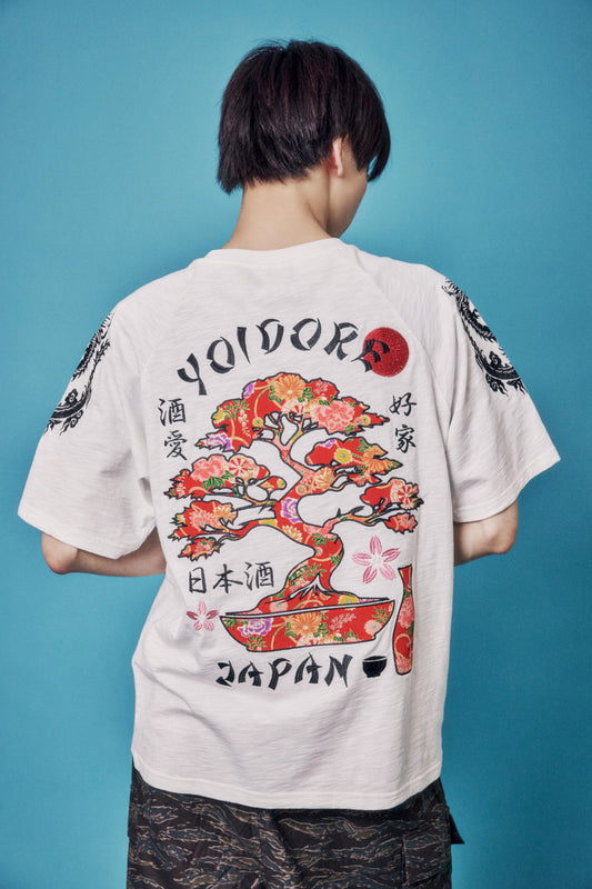 【YOIDORE 大吟醸】酒龍盆栽 ラグランスリーブ TEE (826527)