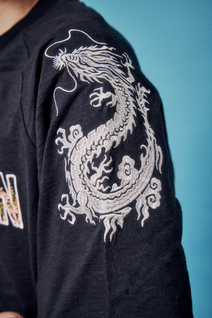 【YOIDORE 大吟醸】酒龍盆栽 ラグランスリーブ TEE (826527)
