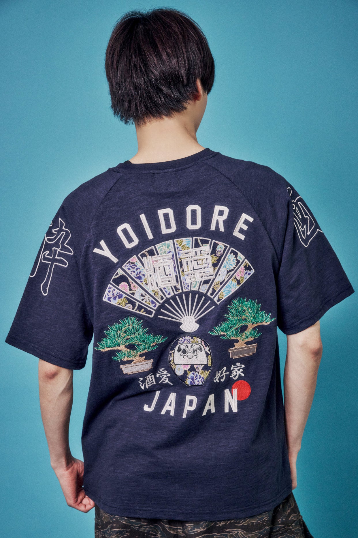 【YOIDORE 大吟醸】扇子 ラグランスリーブ TEE (826526)