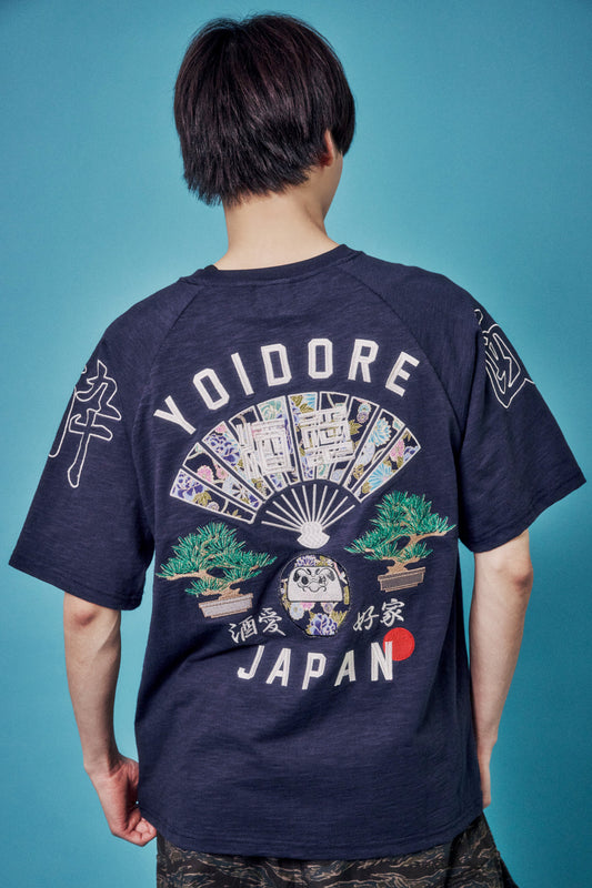 【YOIDORE 大吟醸】扇子 ラグランスリーブ TEE (826526)