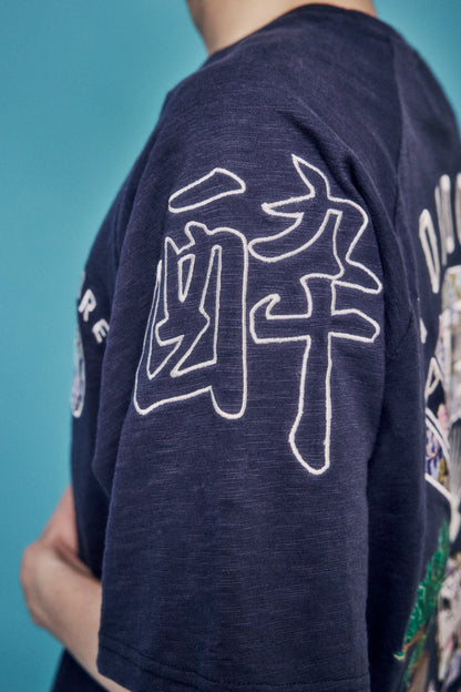 【YOIDORE 大吟醸】扇子 ラグランスリーブ TEE (826526)