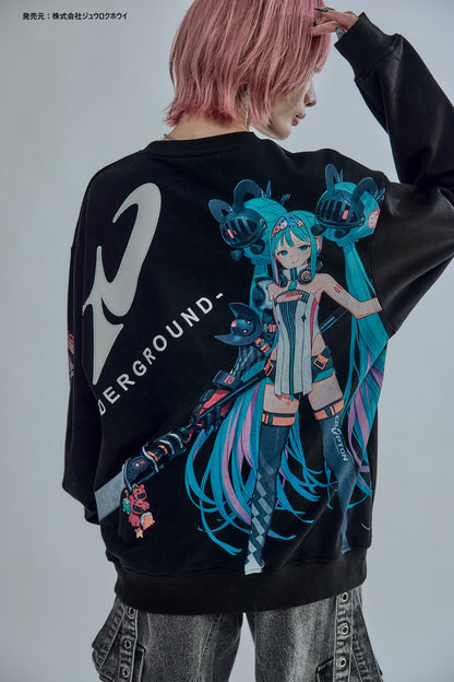 【P.N UNDERGROUND × RACING MIKU】レーシングミク クルーネックスウェット (736417)