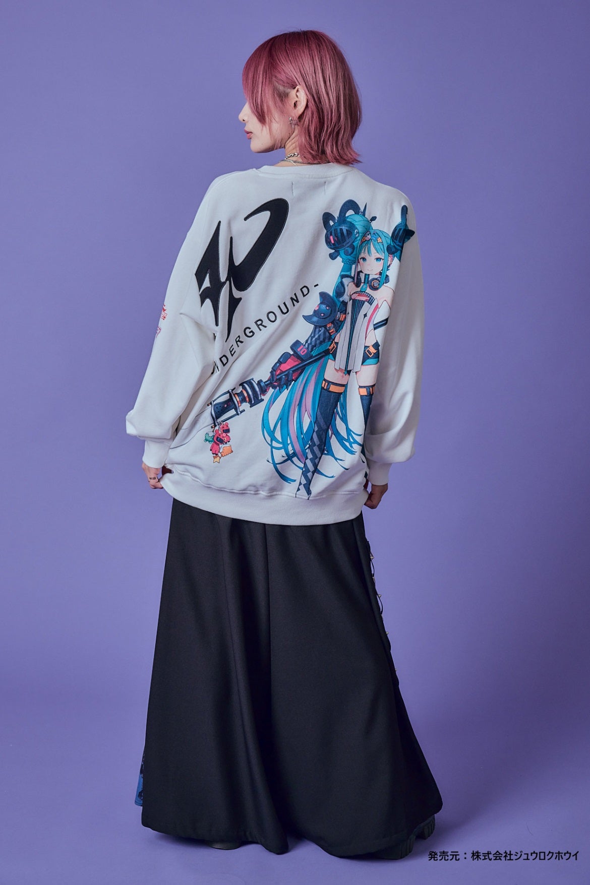 【P.N UNDERGROUND × RACING MIKU】レーシングミク クルーネックスウェット (736417)