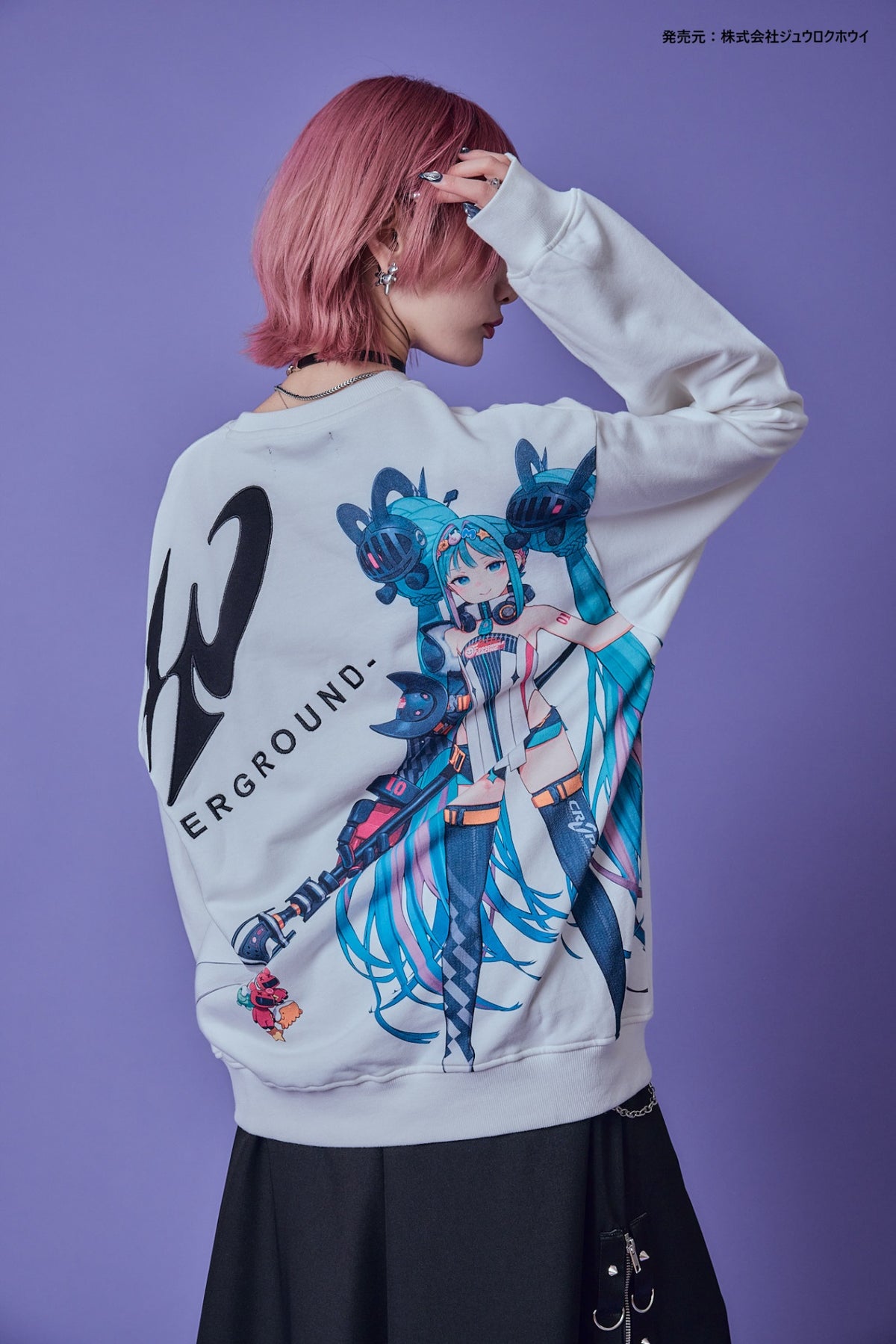 【P.N UNDERGROUND × RACING MIKU】レーシングミク クルーネックスウェット (736417)