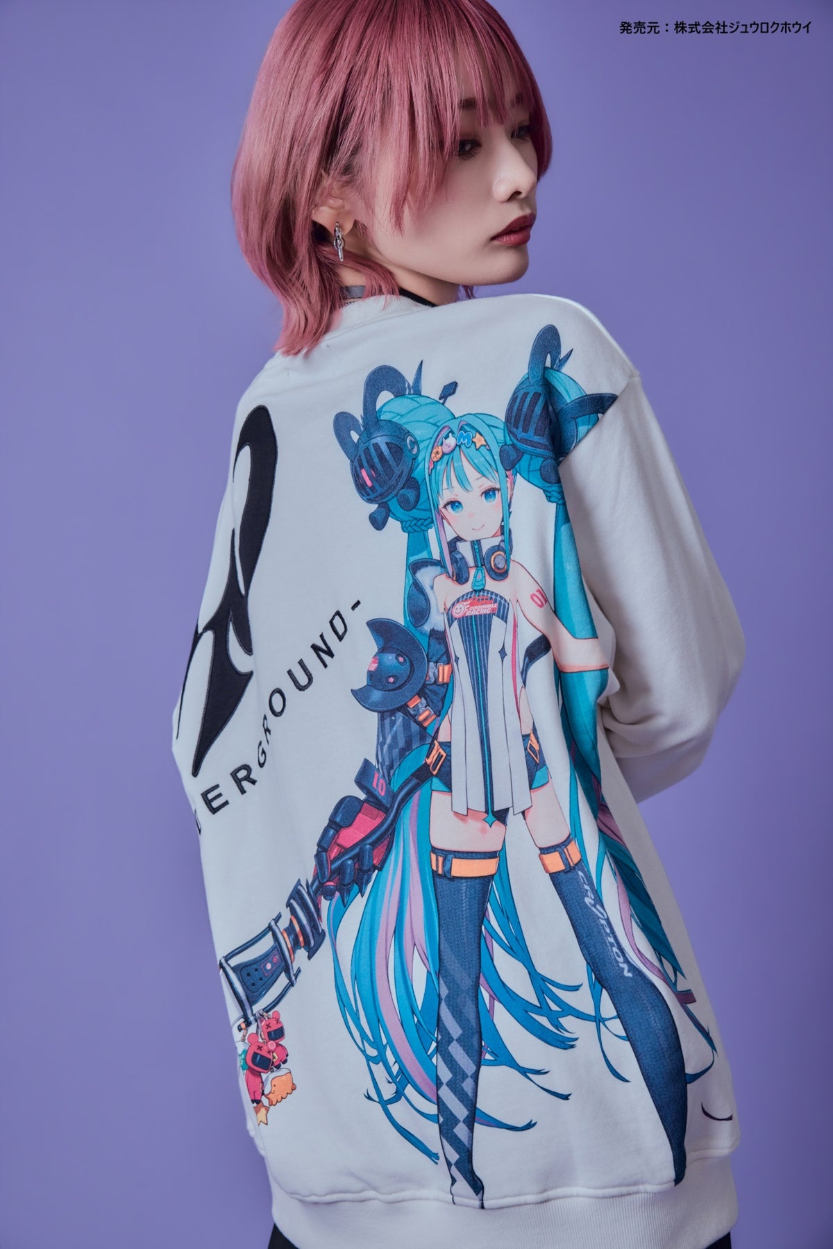【P.N UNDERGROUND × RACING MIKU】レーシングミク クルーネックスウェット (736417)