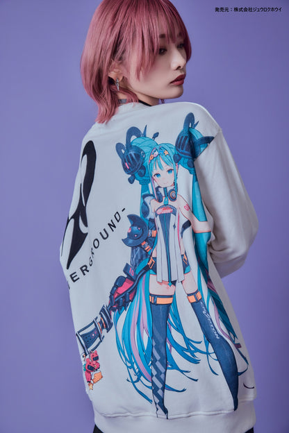 【P.N UNDERGROUND × RACING MIKU】レーシングミク クルーネックスウェット (736417)