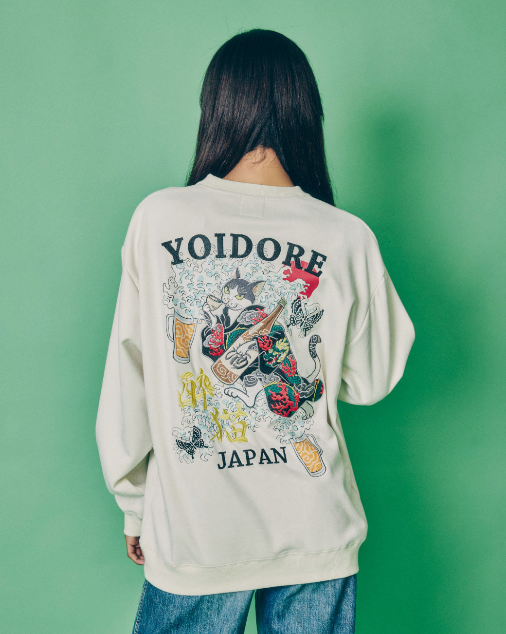 【YOIDORE】 酔い猫 スエードタッチ クルーネック (836214)