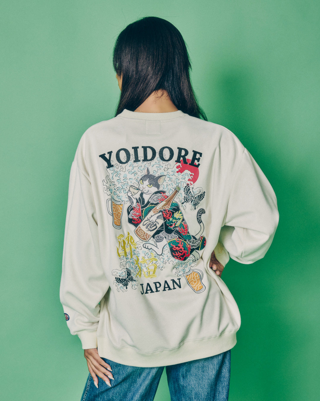 【YOIDORE】 酔い猫 スエードタッチ クルーネック (836214)