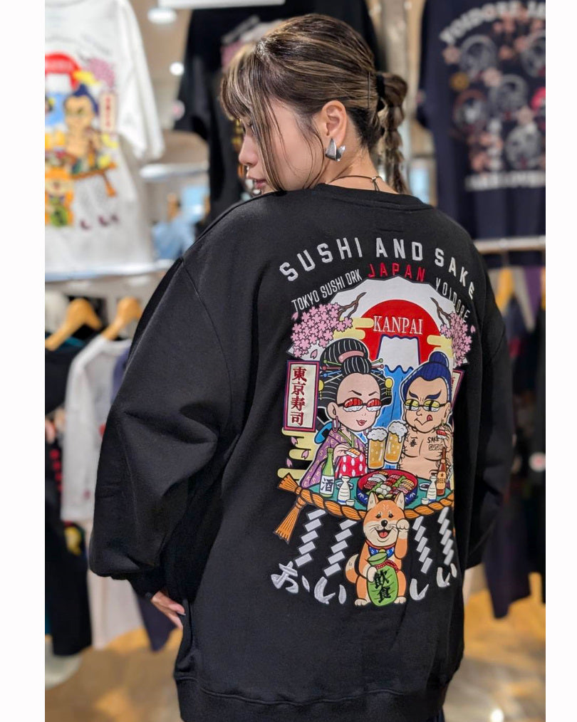 【YOIDORE】 東京スシダラケ コラボ クルーネックスウェット (845611)