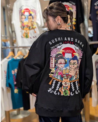 【YOIDORE】 東京スシダラケ コラボ クルーネックスウェット (845611)