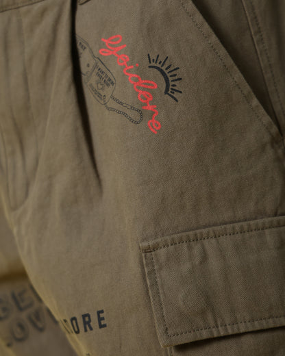 【YOIDORE】 ヴィンテージ栓抜き らくがき カーゴパンツ (816003)