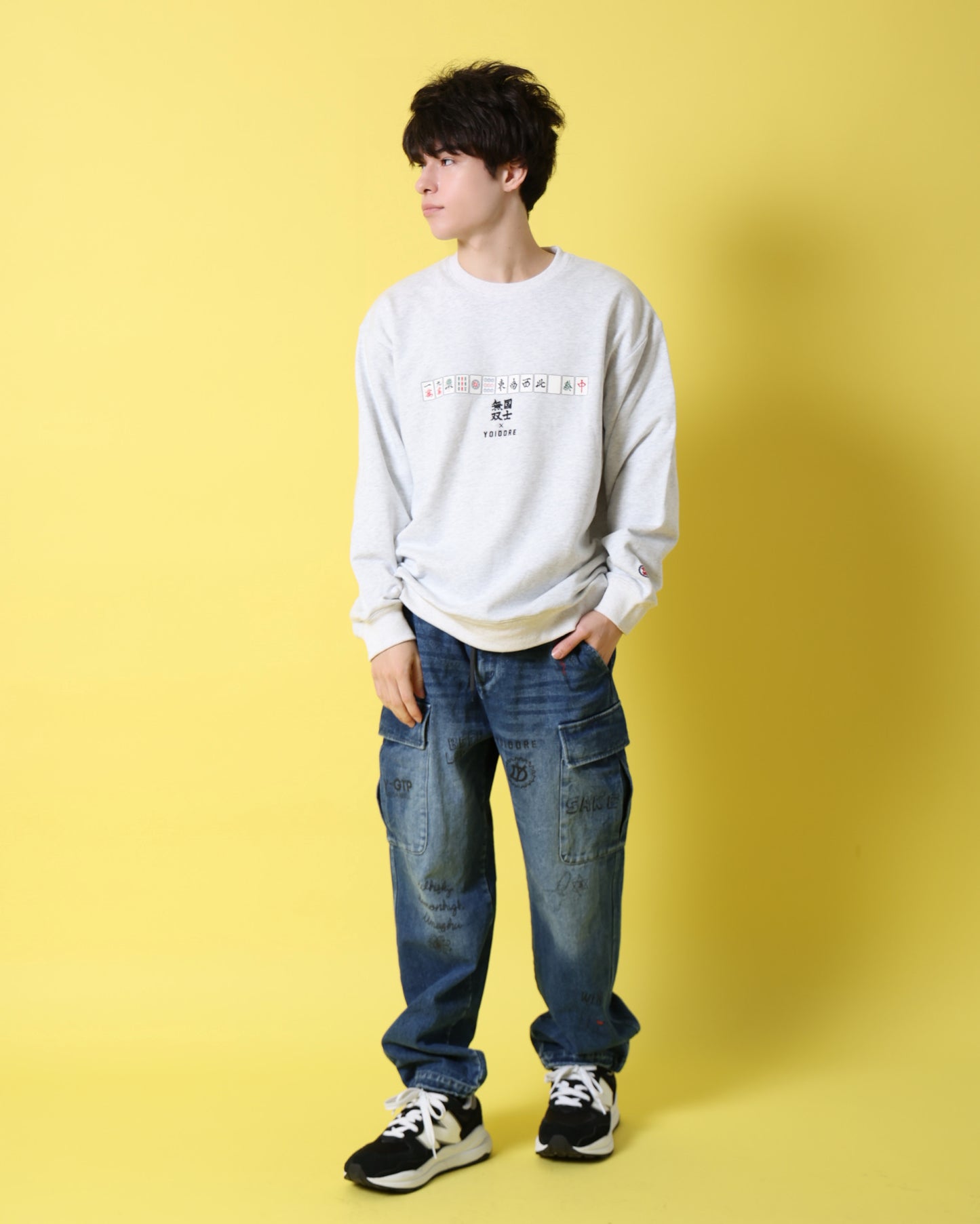 【YOIDORE】×【国士無双】コラボ クルーネックスウェット (816603)