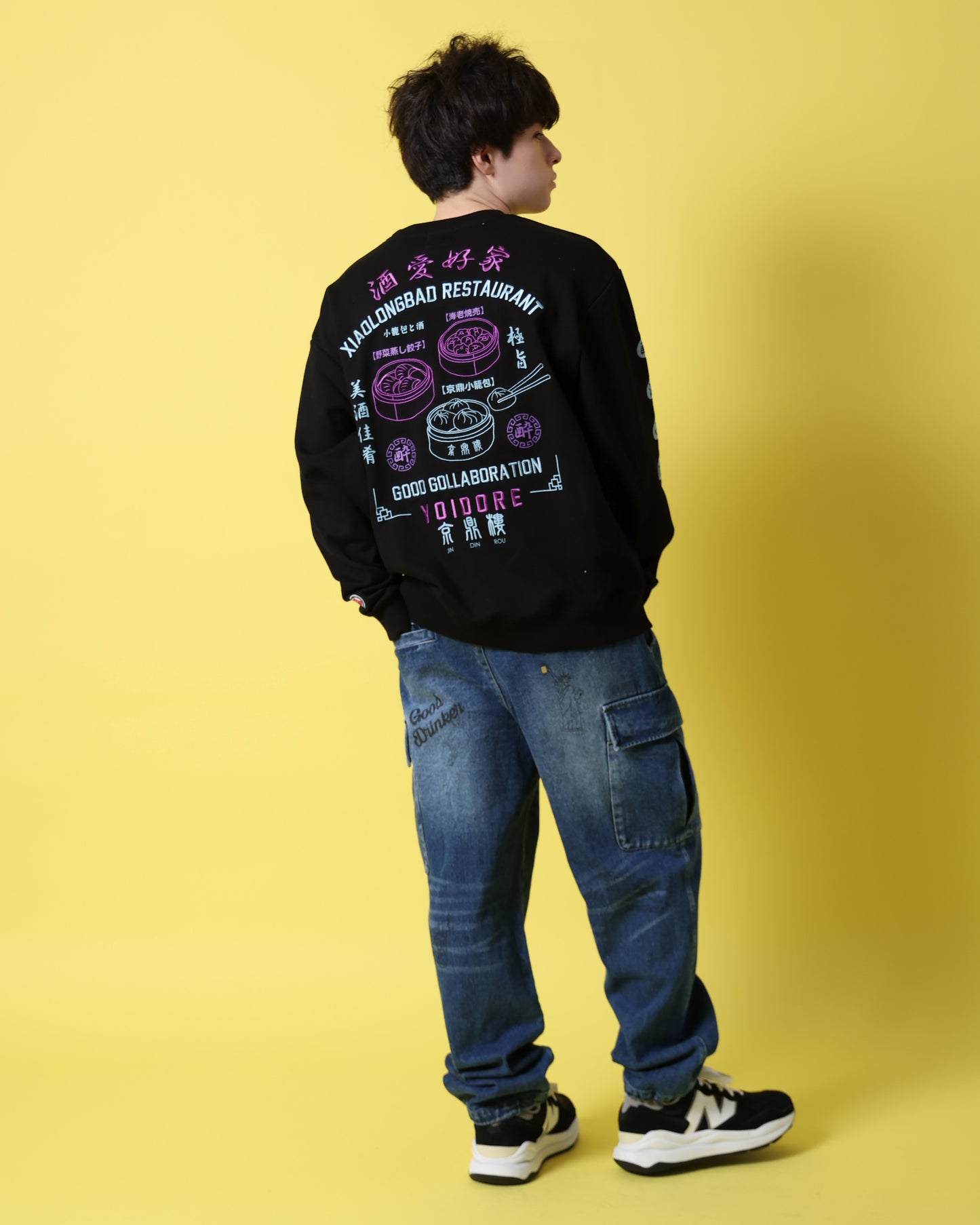 【YOIDORE】ジンディンロウ コラボ クルーネックスウェット (816604)