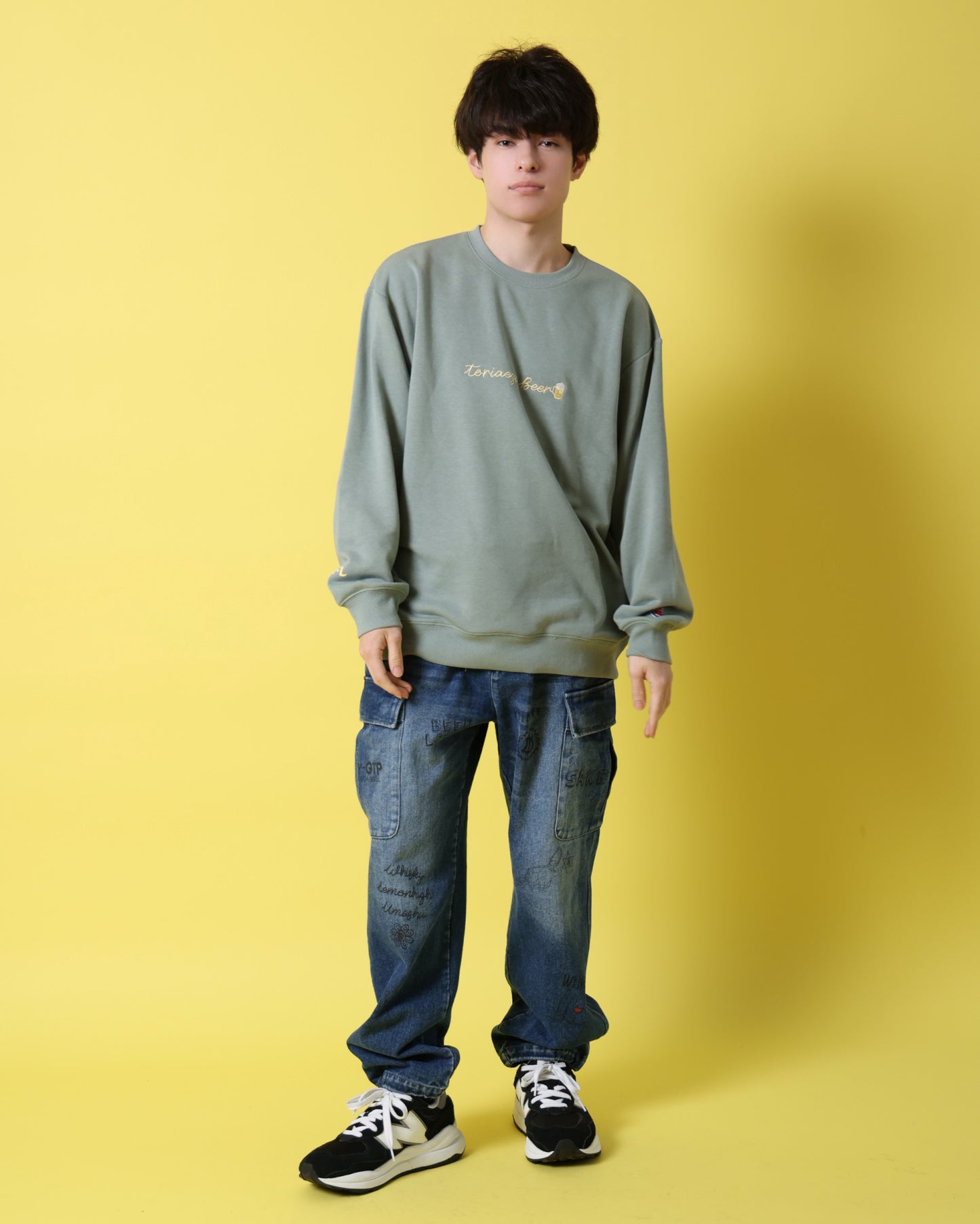 【YOIDORE】とりあえずビール クルーネックスウェット (816601)