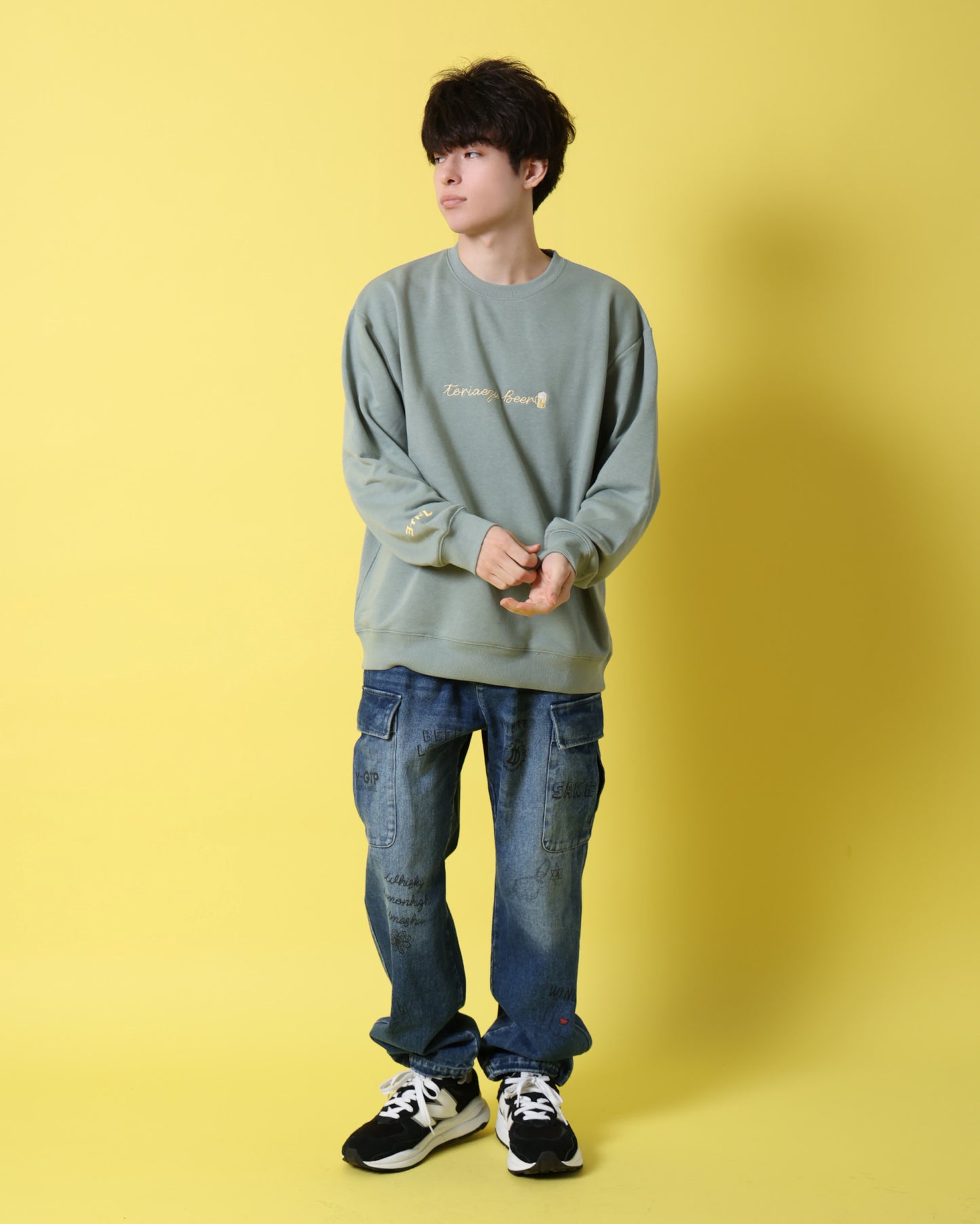 【YOIDORE】とりあえずビール クルーネックスウェット (816601)