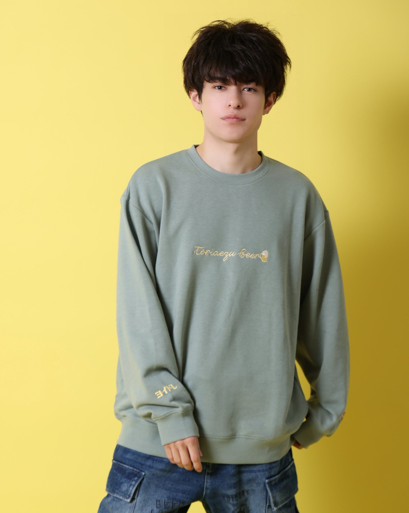 【YOIDORE】とりあえずビール クルーネックスウェット (816601)