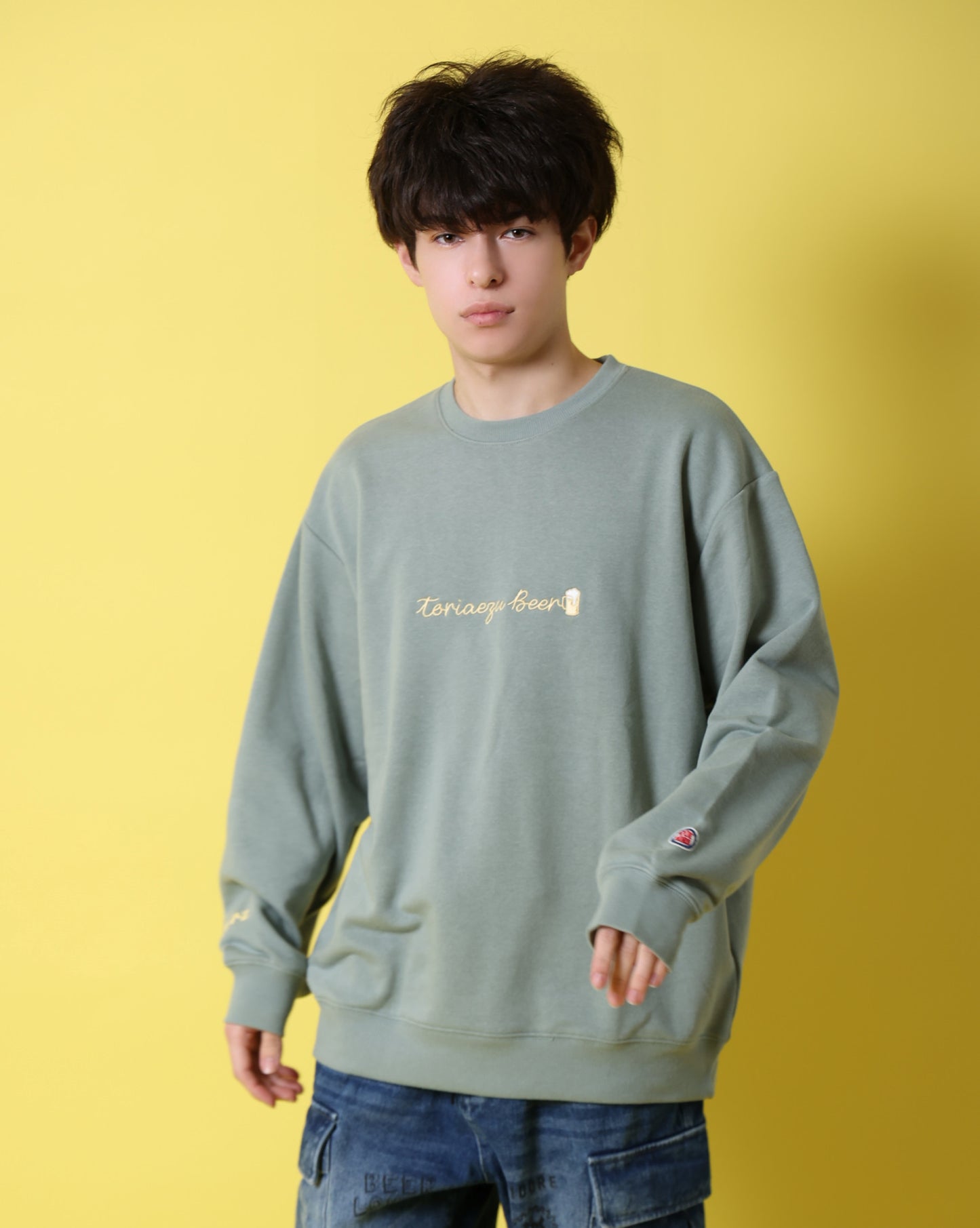 【YOIDORE】とりあえずビール クルーネックスウェット (816601)