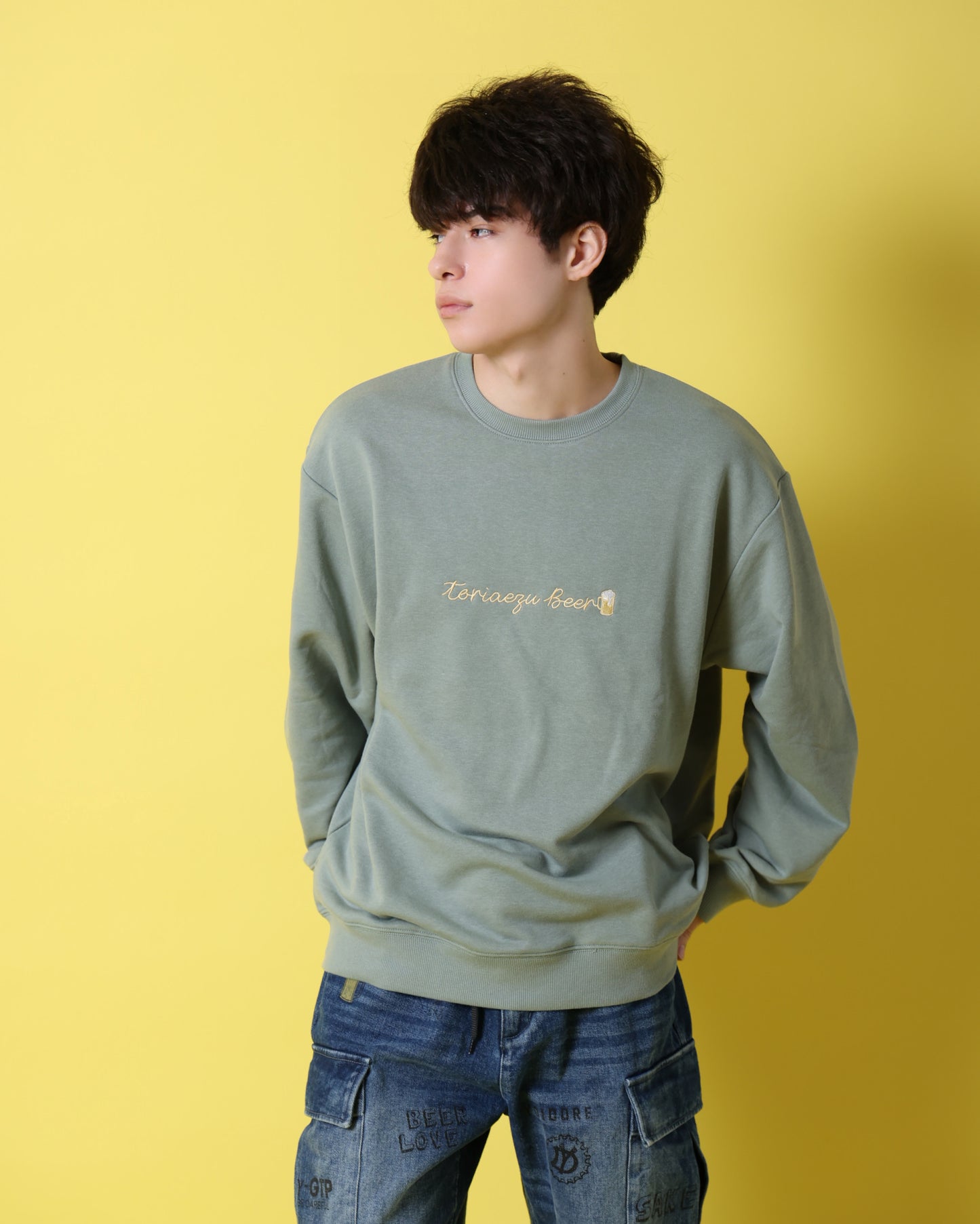 【YOIDORE】とりあえずビール クルーネックスウェット (816601)