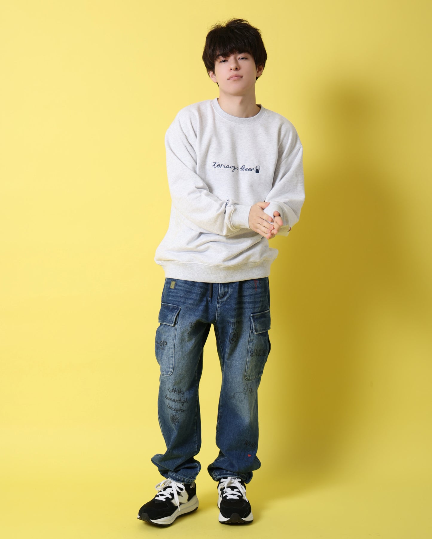 【YOIDORE】とりあえずビール クルーネックスウェット (816601)