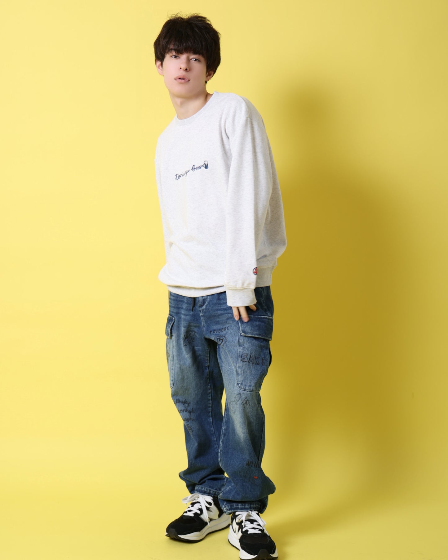 【YOIDORE】とりあえずビール クルーネックスウェット (816601)