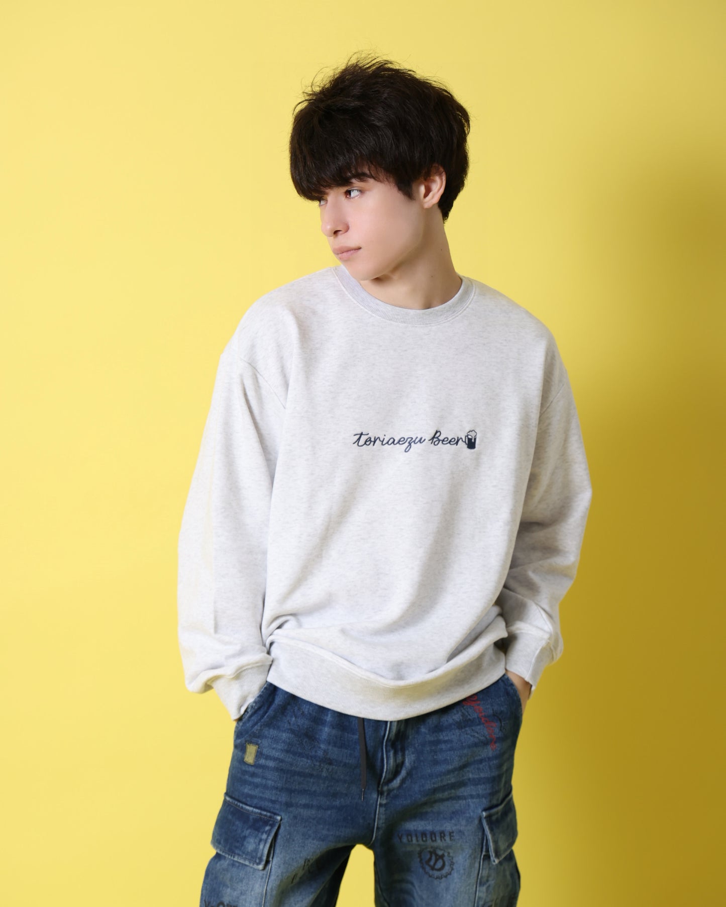 【YOIDORE】とりあえずビール クルーネックスウェット (816601)