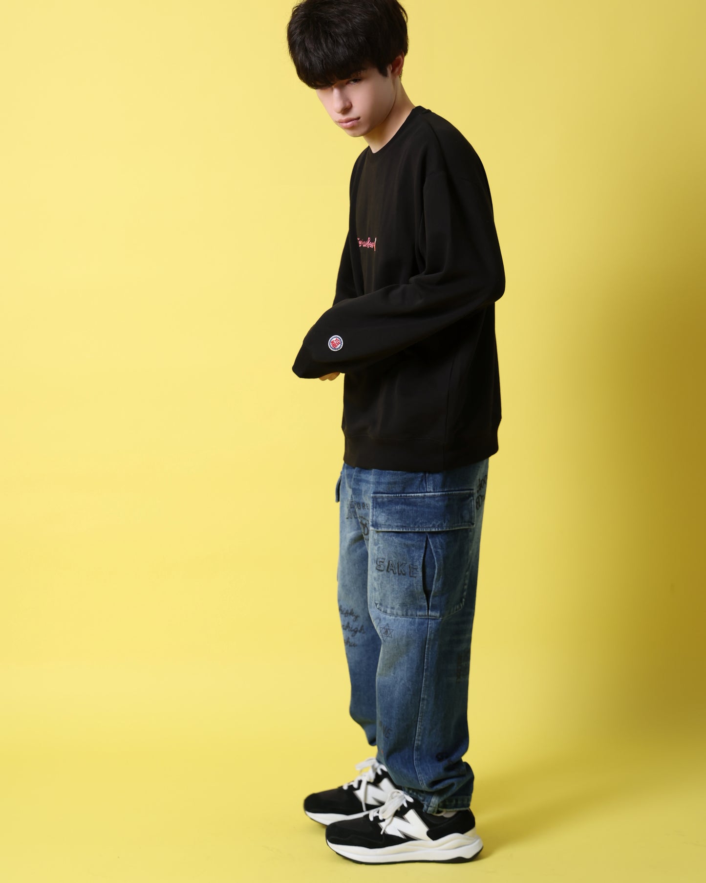 【YOIDORE】 ヴィンテージ栓抜き らくがき カーゴパンツ (816003)