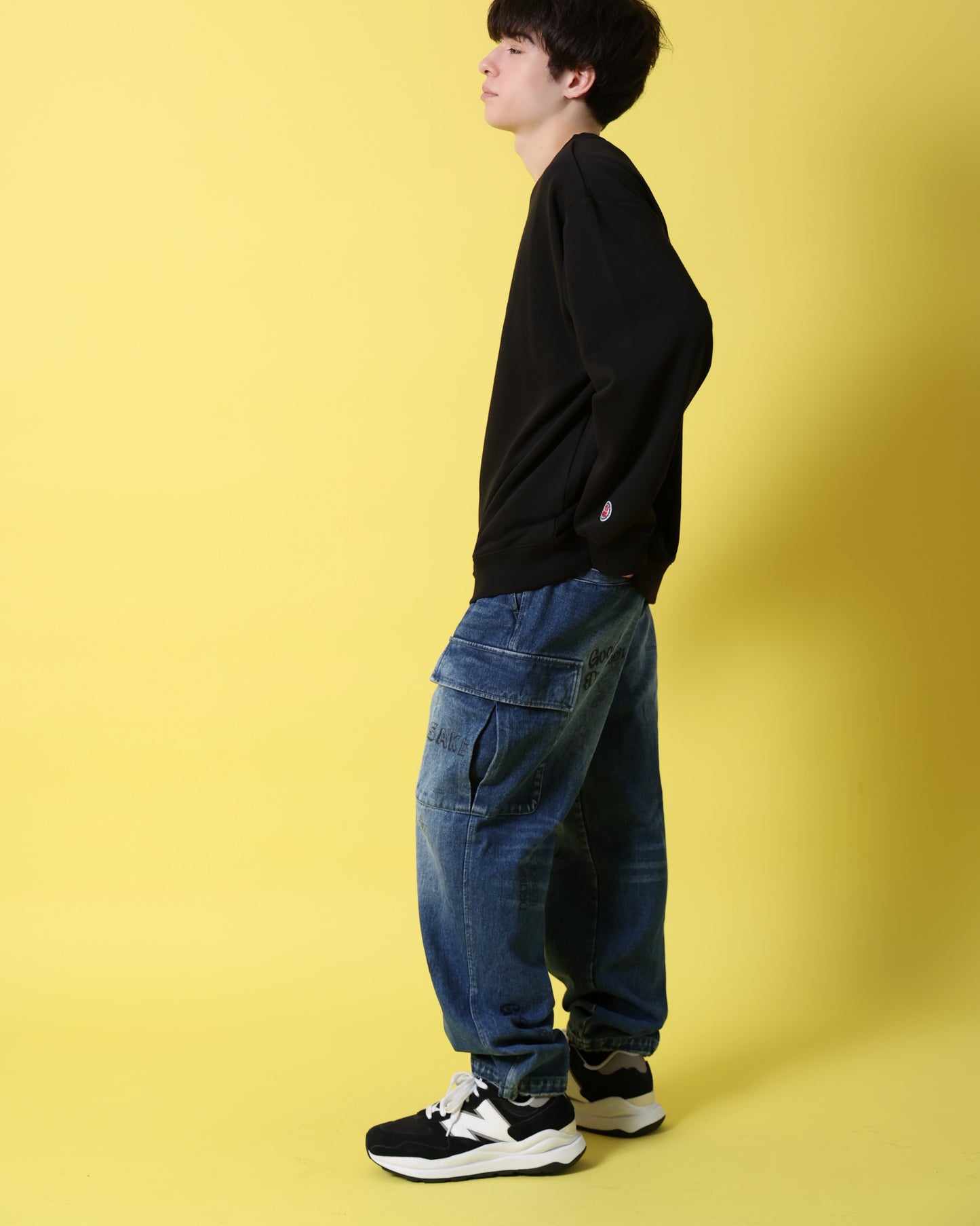 【YOIDORE】 ヴィンテージ栓抜き らくがき カーゴパンツ (816003)