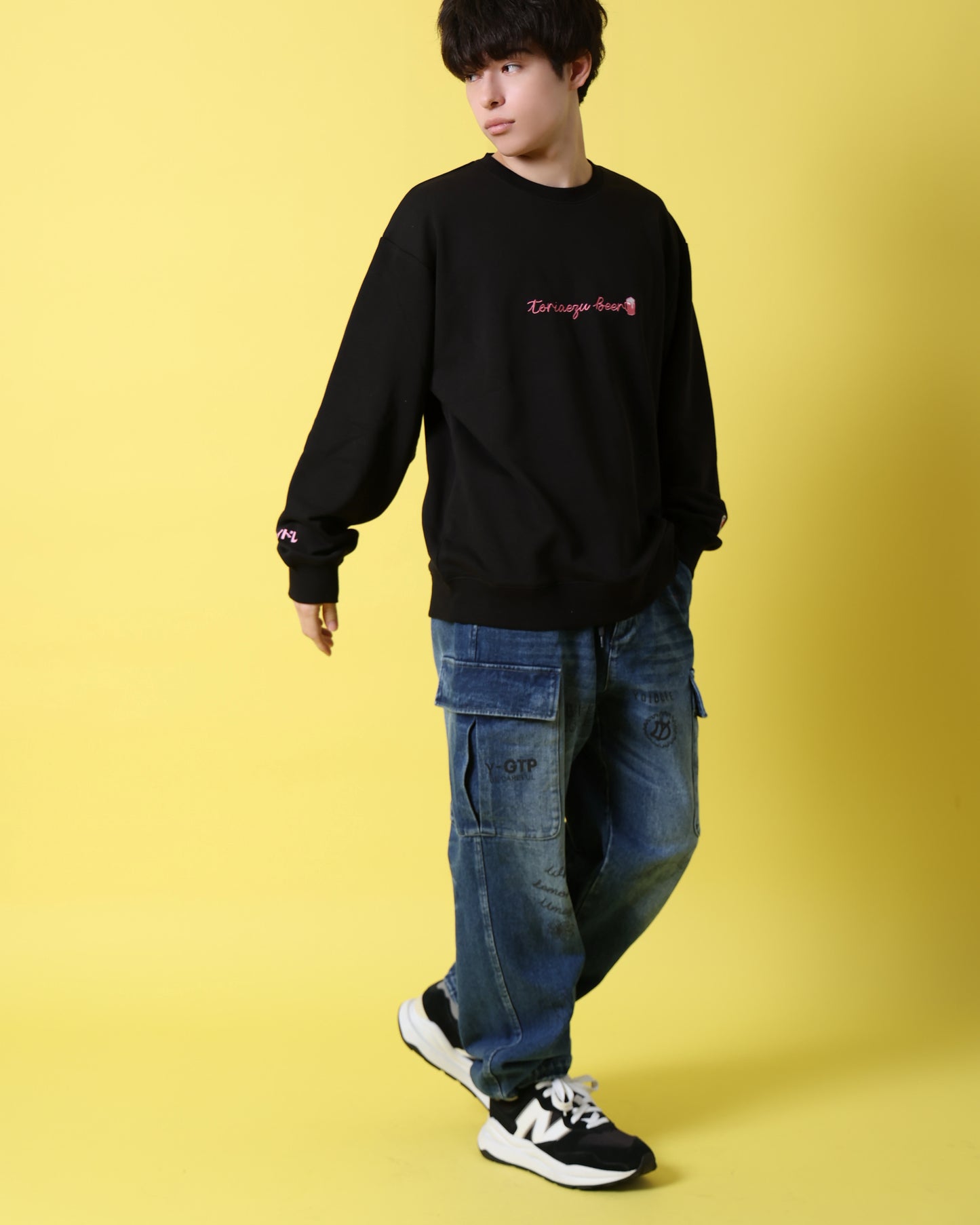 【YOIDORE】 ヴィンテージ栓抜き らくがき カーゴパンツ (816003)