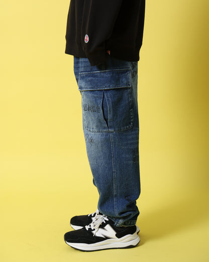 【YOIDORE】 ヴィンテージ栓抜き らくがき カーゴパンツ (816003)