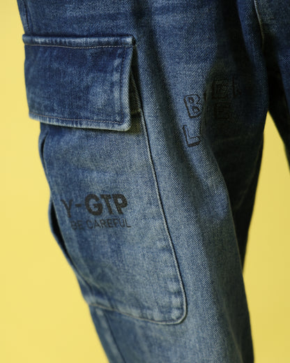 【YOIDORE】 ヴィンテージ栓抜き らくがき カーゴパンツ (816003)