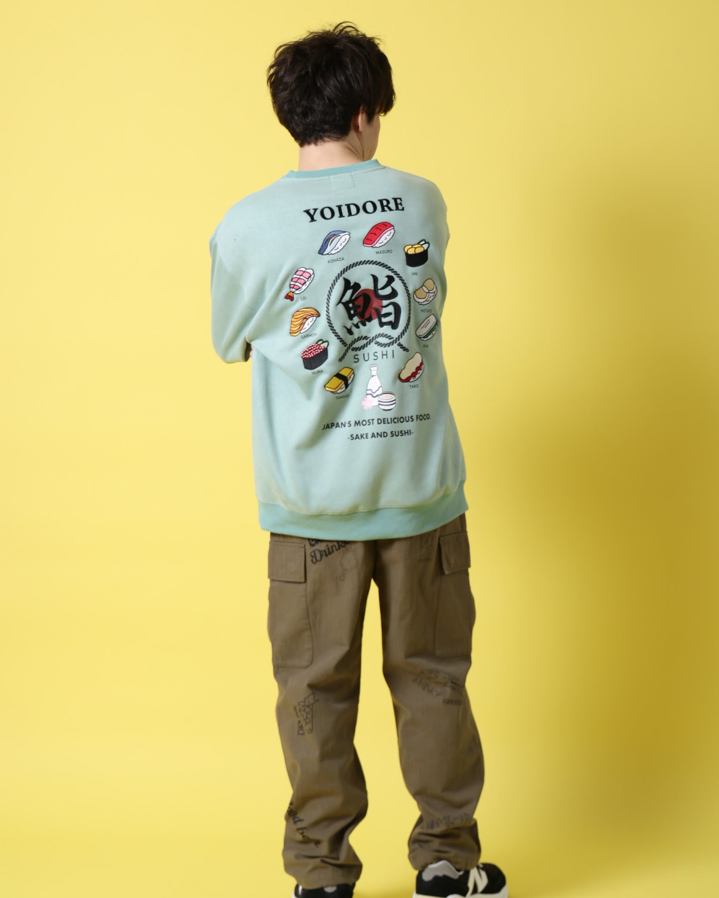 【YOIDORE】 鮨と酒 スエードタッチ クルーネック (816606)