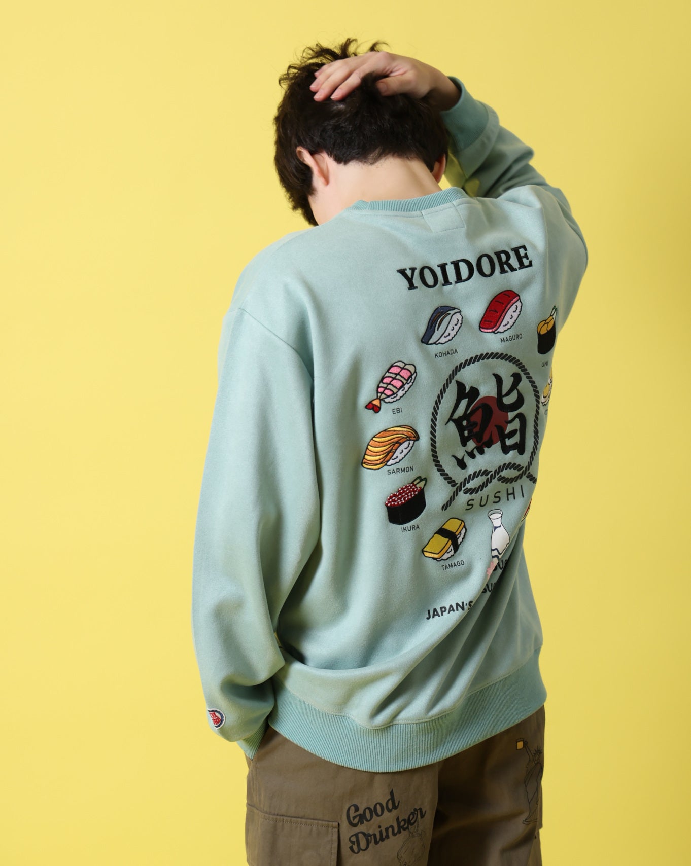 【YOIDORE】 鮨と酒 スエードタッチ クルーネック (816606)